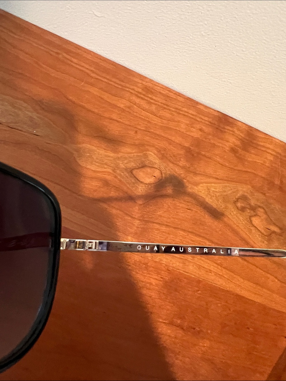 Quay Australia Black and Gold Aviator “All In” Sunglasses - Picture 10 of 10